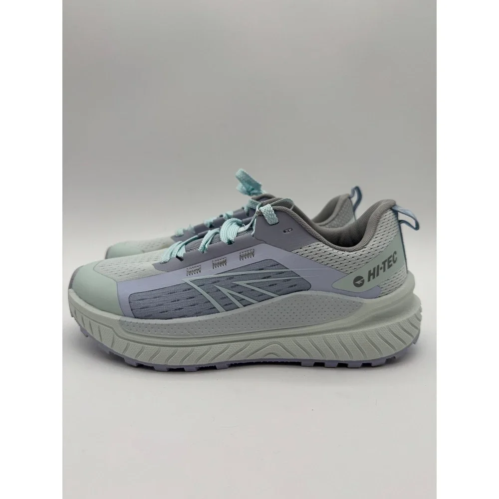Hi-Tec Women's Running Shoes Size 7 Gray Blue Athletic Sneakers Lightweight
